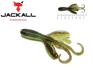 Силикон Jackall Dumdumhog 3.0" Two Tone Green pump/Chart